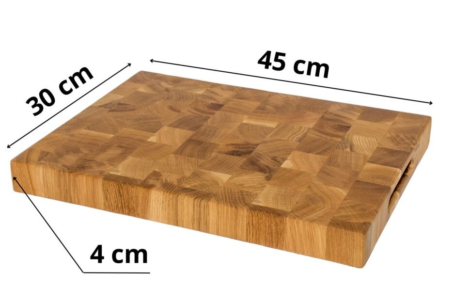 Schneidebrett aus Eichenholz 45x30x4