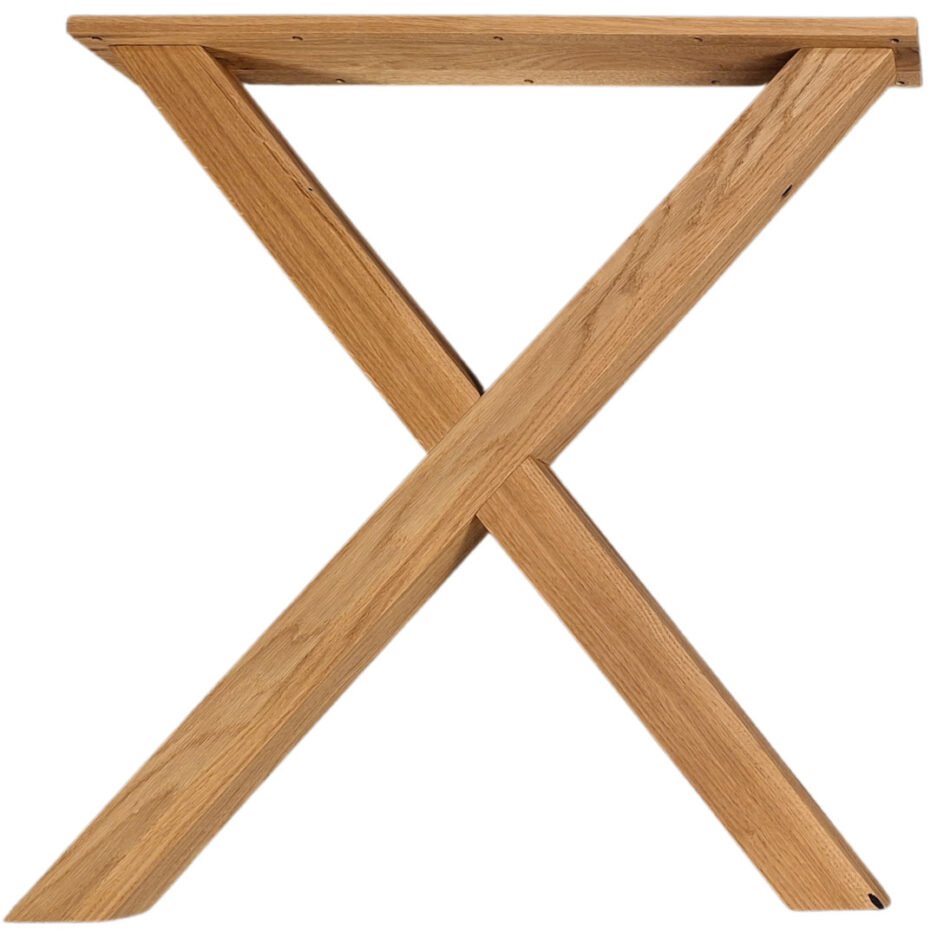 XL X-förmige Beine aus massivem Naturholz