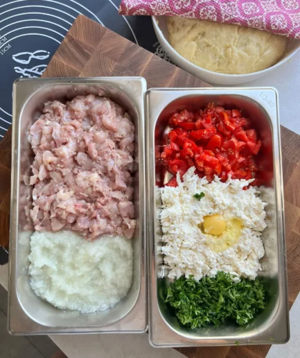 Tortendub-Schneidebrett mit zwei Gastro-Schubladen 46×34 cm