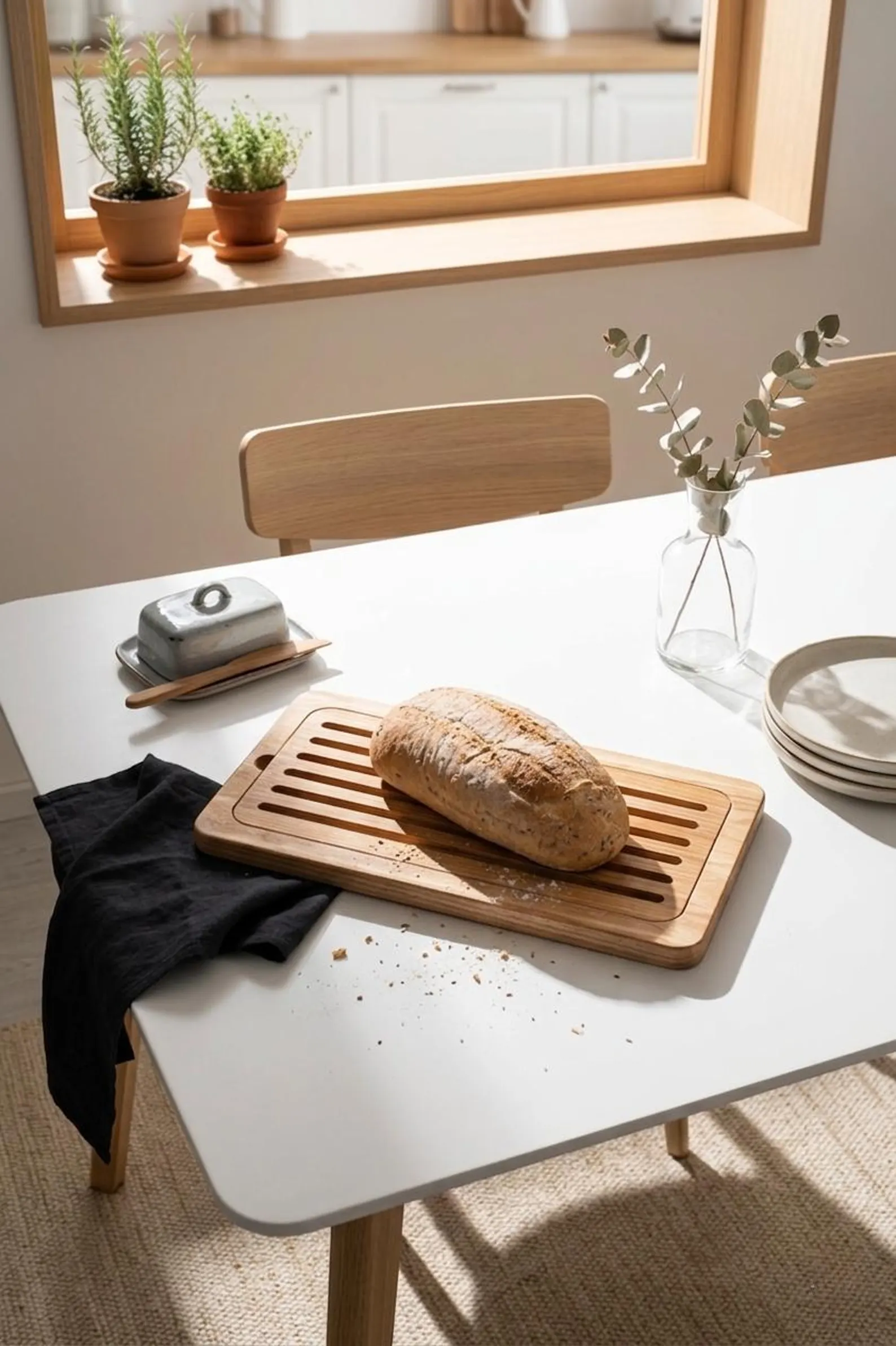 Brotbrett aus massiver Eiche | 40×20 cm | Handgefertigt Brotbrett aus massiver Eiche | 40×20 cm | Handgefertigt