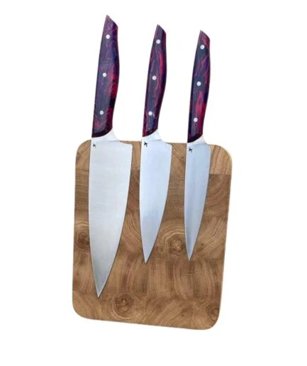 🔪 Magnetischer Messerblock aus Eiche 20x17cm | Handgefertigt in Wuppertal 🌿 – Platzwunder für kleine Küchen