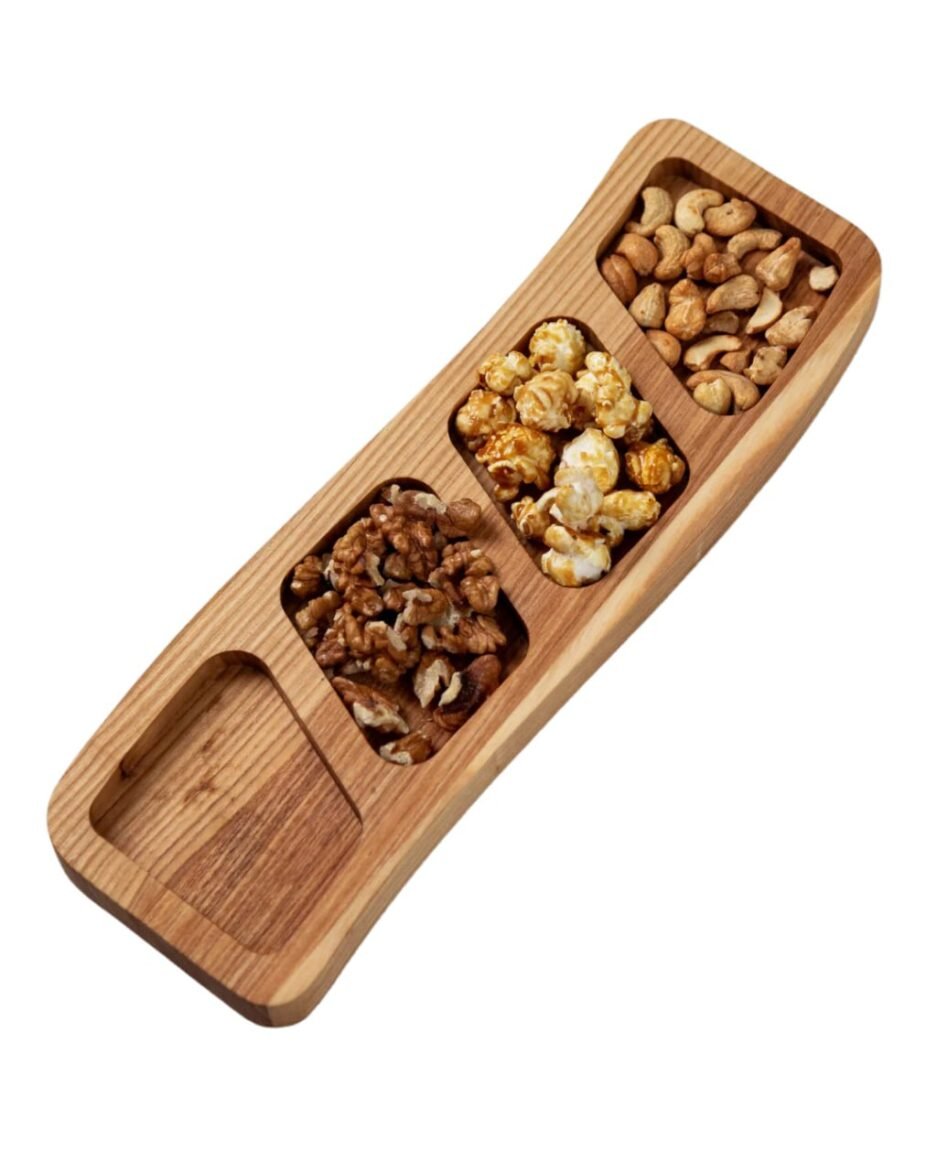 Servierständer aus massiver Eiche 30x10 cm – Natürliche Eleganz für stilvolles Servieren