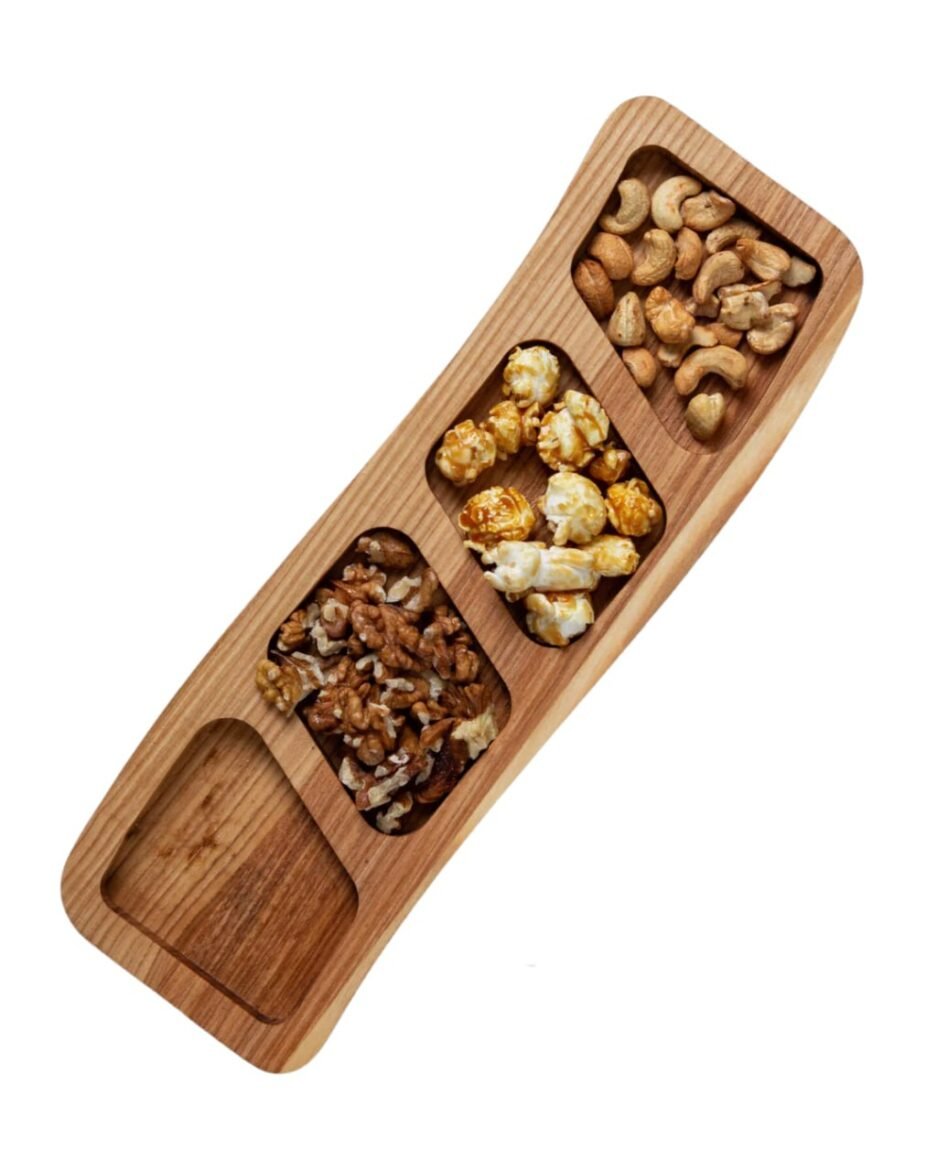 Servierständer aus massiver Eiche 30x10 cm – Natürliche Eleganz für stilvolles Servieren