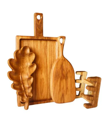Holz Schneidebretter Set aus massiver Eiche – Nachhaltige Küchenkunst