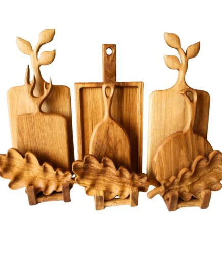 Holz Schneidebretter Set aus massiver Eiche – Nachhaltige Küchenkunst