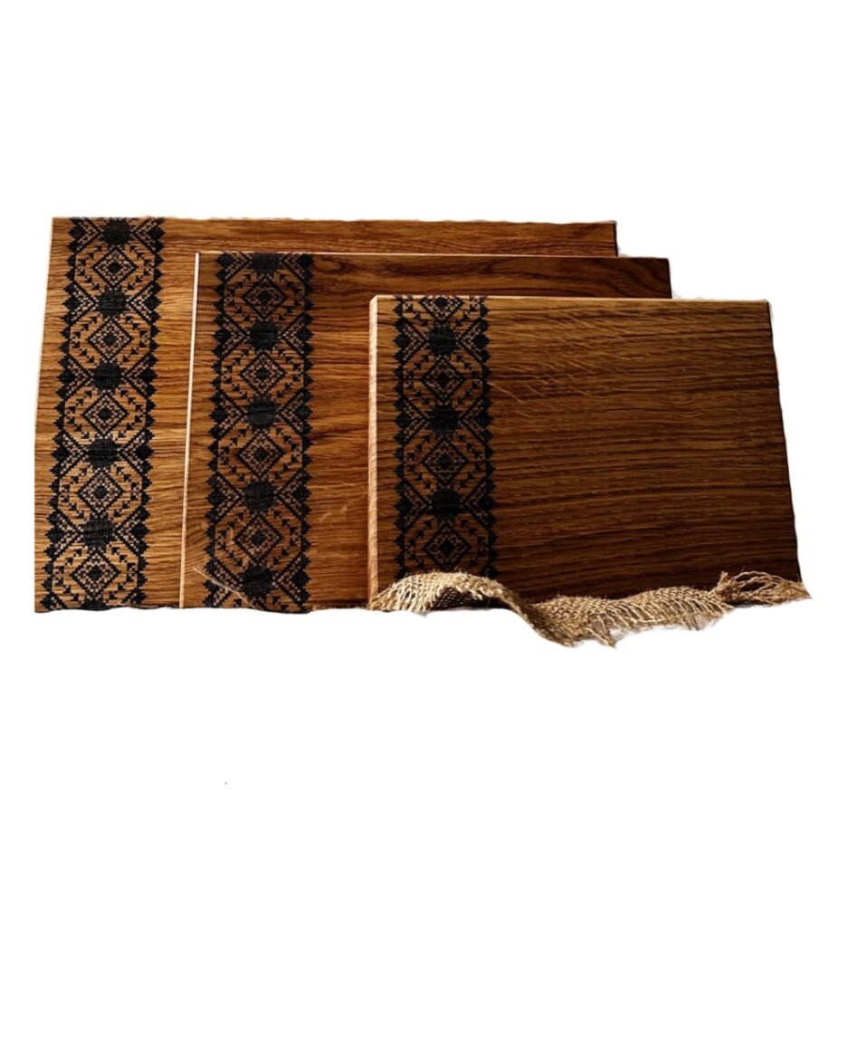 Massives Eichenholz Schneidebretter Set (37x23 cm, 30x20 cm, 25x17 cm) mit Naturöl-Finish | Handgefertigt in Deutschland