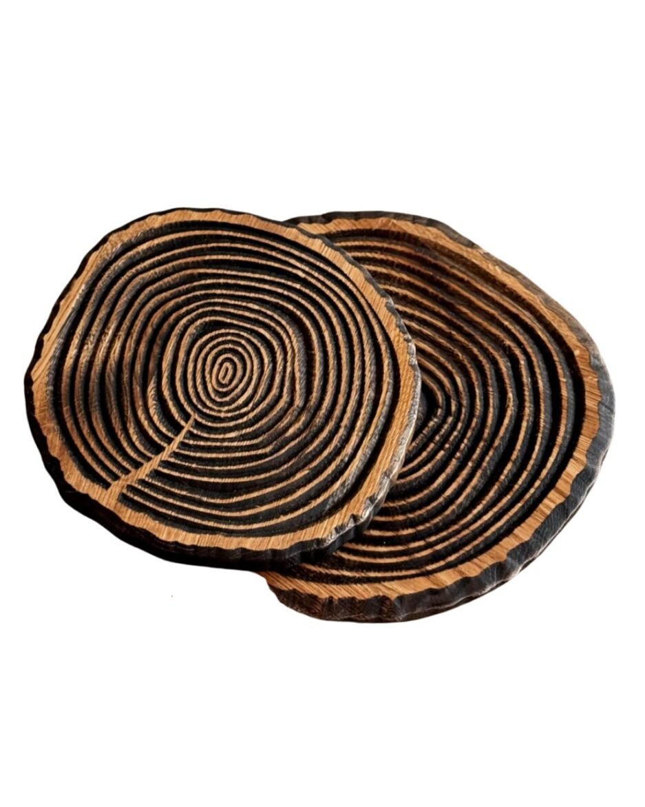 Rundes Schneidebrett aus Massivholz (28x2 cm) mit Naturöl-Finish | Handgefertigt in Deutschland | Langlebig & Hygienisch