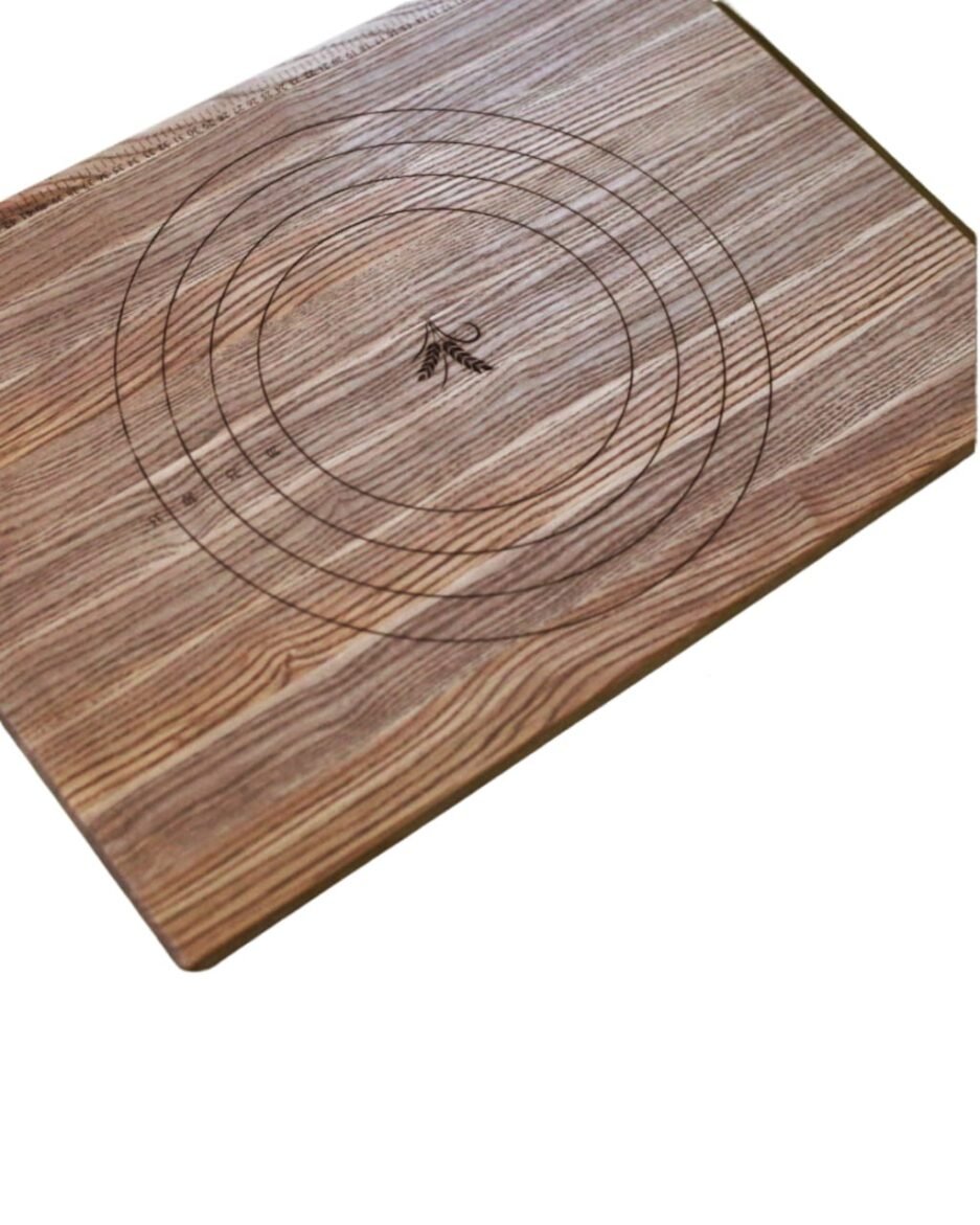 Massives Teigrollebrett aus Holz (60x43 cm) mit Naturöl-Finish | Handgefertigt in Deutschland | Für perfektes Backen