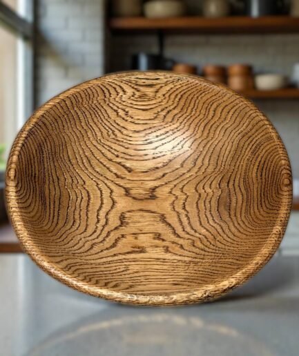 Massive Holzschalen aus Eiche | Eiche Holzschale | Handgefertigte Schale aus Eichenholz