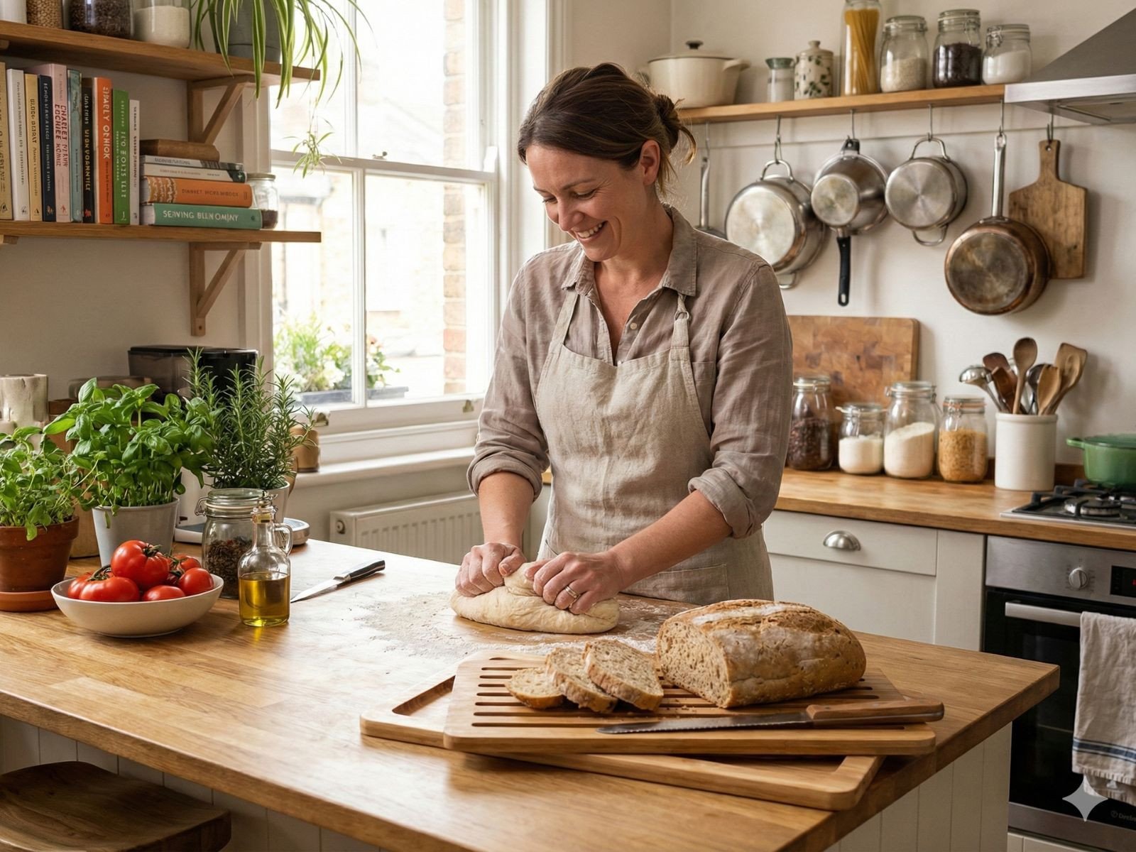 Главная Brot-Schneidebrett aus Eiche 40×20 cm