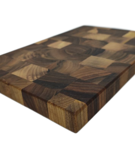 Stirnholz Schneidebrett Nussbaum | Kompaktes Torholz Brett | 30×40 cm