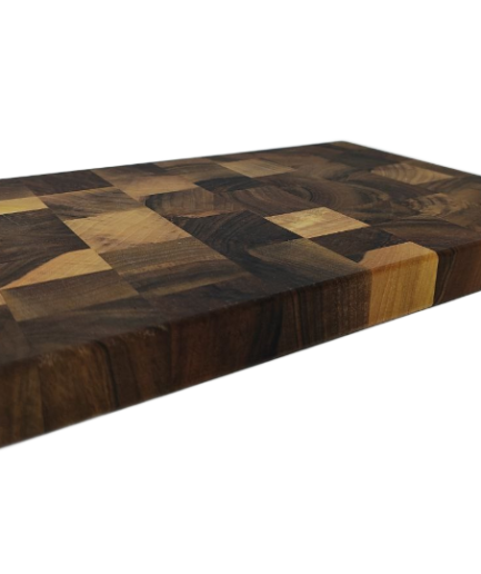 Stirnholz Schneidebrett Nussbaum | Kompaktes Torholz Brett | 30×40 cm