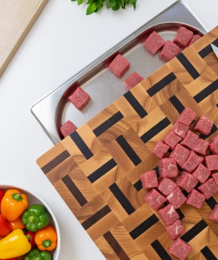 Schneidebrett mit Schublade aus Esche & Sapeli 40х30: Genial praktisch für Ihre Küche Schneidebrett mit Schublade aus Esche & Sapeli 40х30: Genial praktisch für Ihre Küche