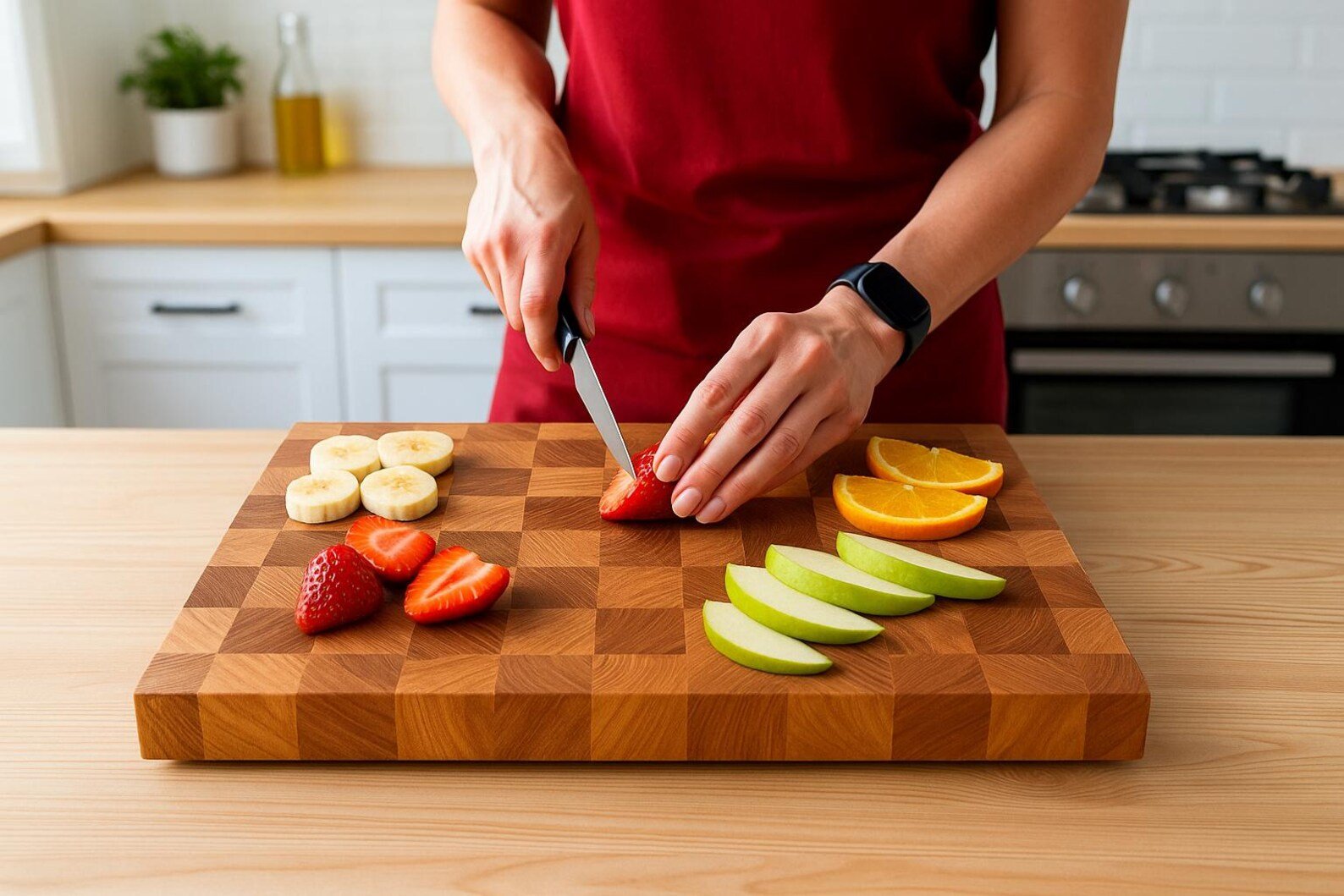 Klassisches Stirnholz Schneidebrett 40x30 aus Eiche und Esche – Massiv, langlebig und zeitlos Klassisches Stirnholz Schneidebrett 40x30 aus Eiche und Esche – Massiv, langlebig und zeitlos