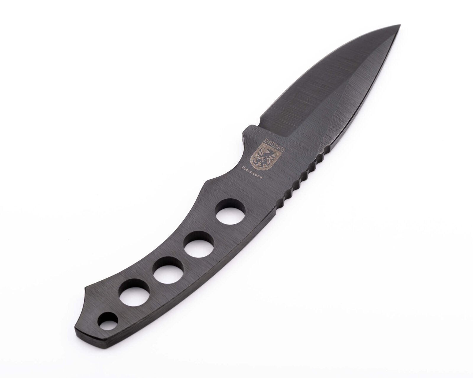 Bushcraft-Messer SK1 Skeleton — 9 cm Klinge, 8 mm Klingenrücken, Federstahl 65G brüniert, Lederscheide Bushcraft-Messer SK1 Skeleton — 9 cm Klinge, 8 mm Klingenrücken, Federstahl 65G brüniert, Lederscheide