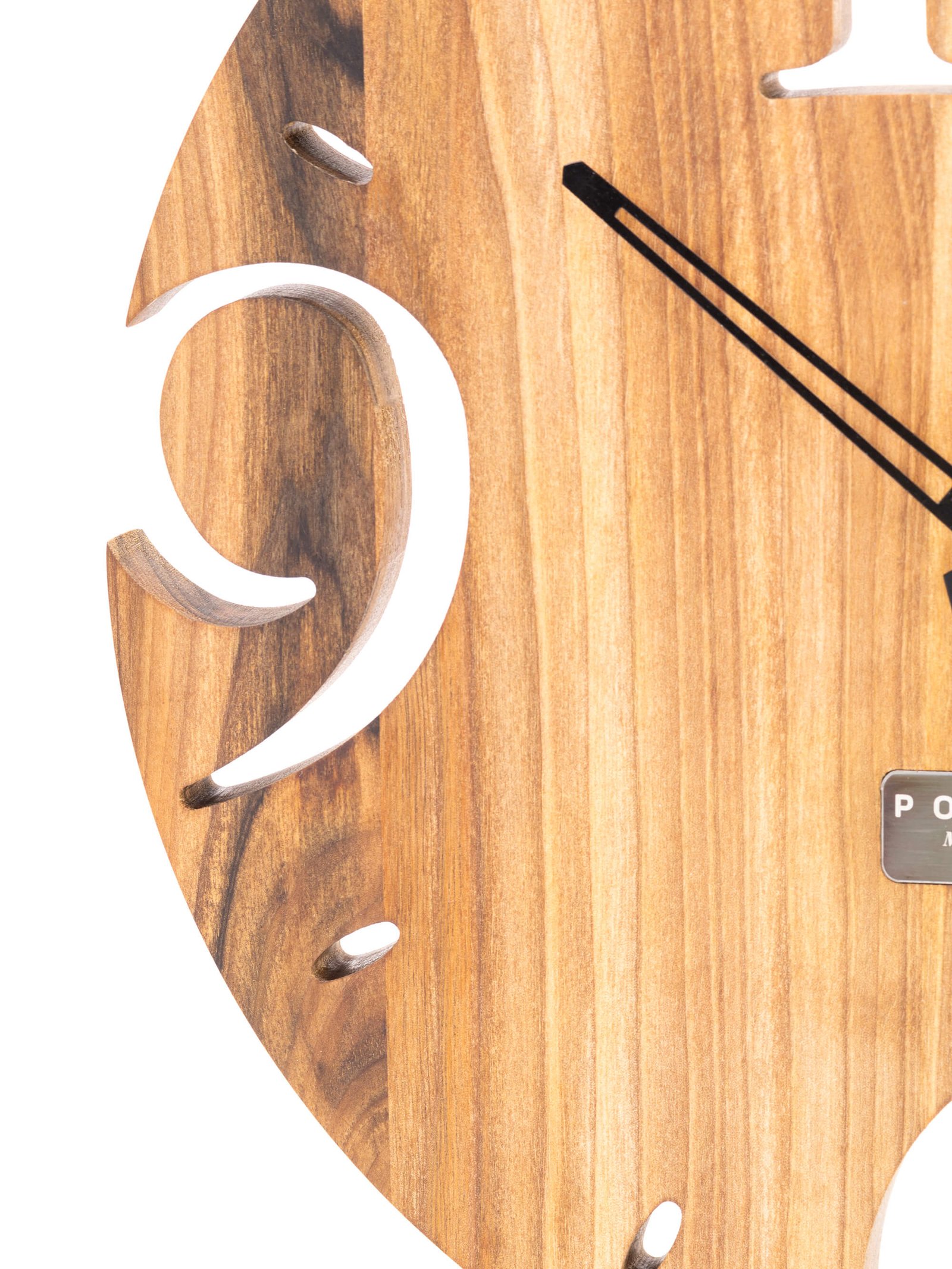 Wanduhr aus massivem Nussbaum — Ø 30 cm, Naturöl-Wachs-Finish, geräuscharmes Quarzwerk Wanduhr aus massivem Nussbaum — Ø 30 cm, Naturöl-Wachs-Finish, geräuscharmes Quarzwerk